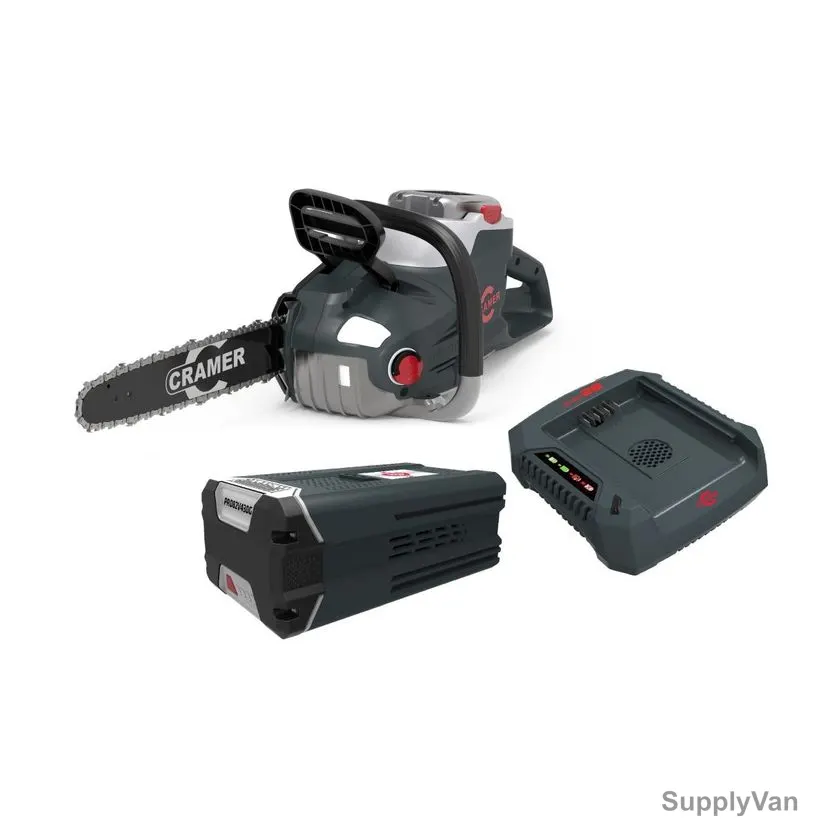 Cramer Cordless Chainsaw With 6.0 Ah Battery and Charger, 82CS25, 82V, 33CM — image 1