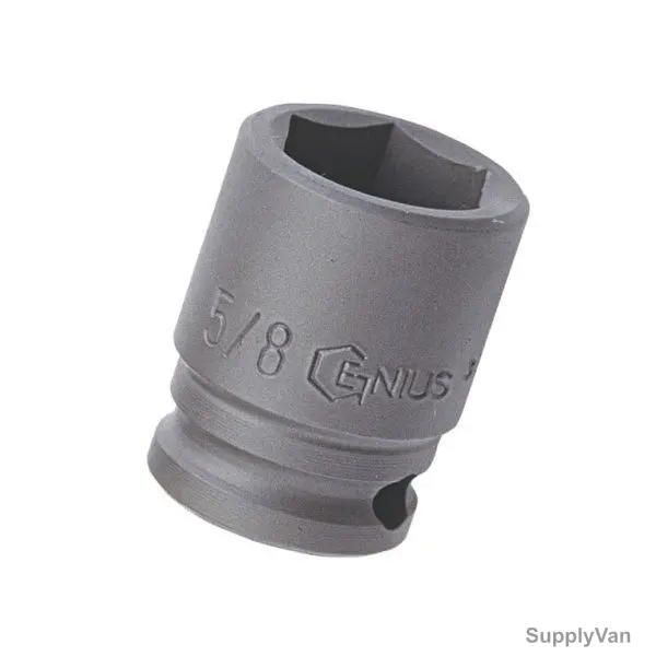 Genius SAE Impact Socket, 464018, 1/2 Inch