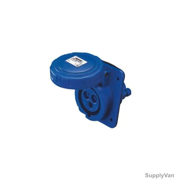 Gewiss 10 Deg Flush Mounting Socket Outlet, GW63253, IP67, 63A, 3P+E