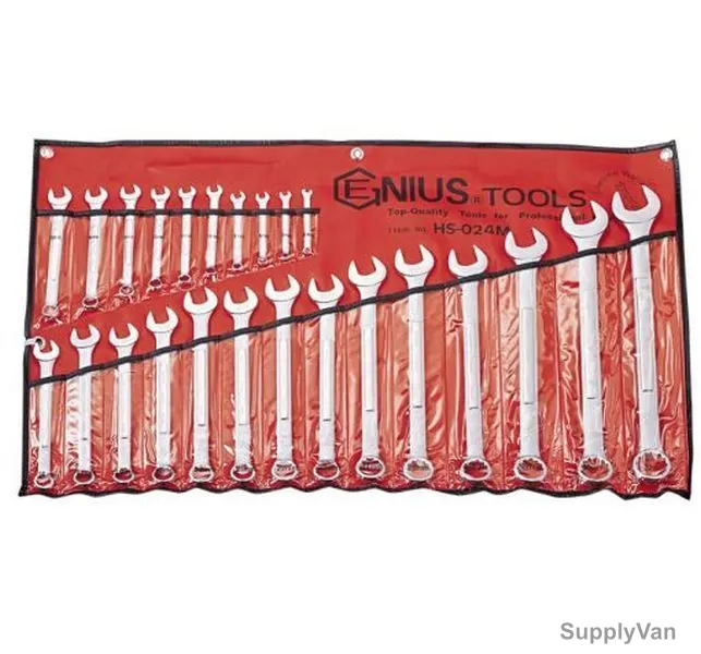 Genius Metric Combination Wrench Set, HS-024M, 24PCS