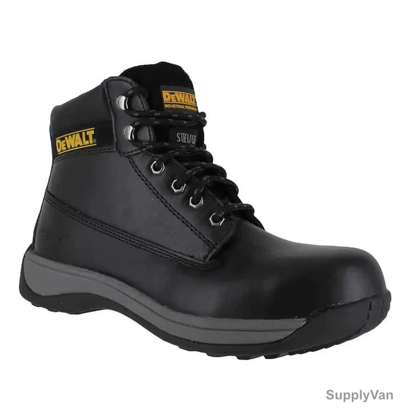 Dewalt Apprentice 6 Inch Work Boots, 60011-101-46, Steel Toe, Size46, Black