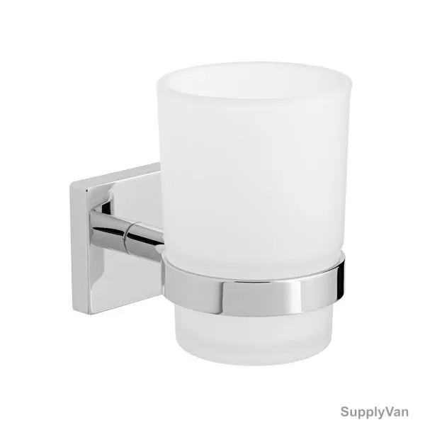 Vado Tumbler and Holder, Bokx, Wall Mounted, Chrome, Silver — image 1