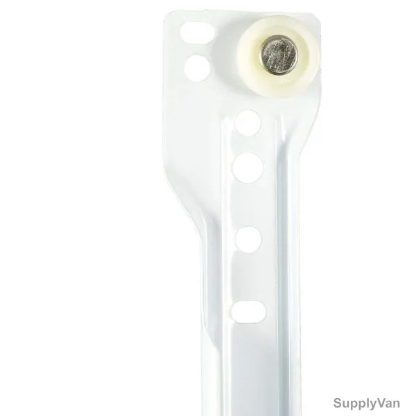 Bottom Mounted Heavy Drawer Slides, 14 Inch, Metal, White, PK4