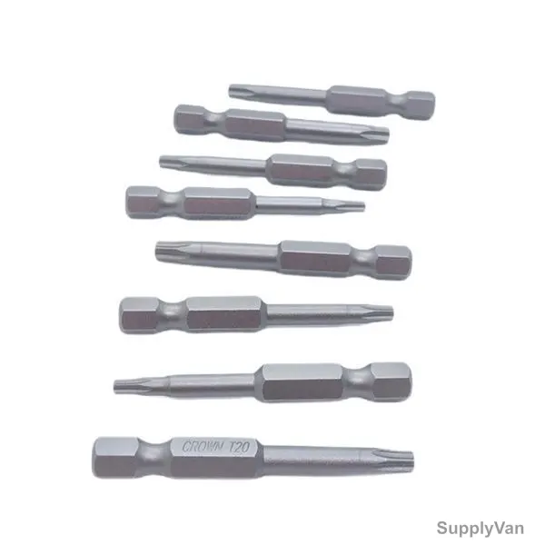 Torx Screw Bit, Single Ended, T20 x 50MM, 10 Pcs/Pack