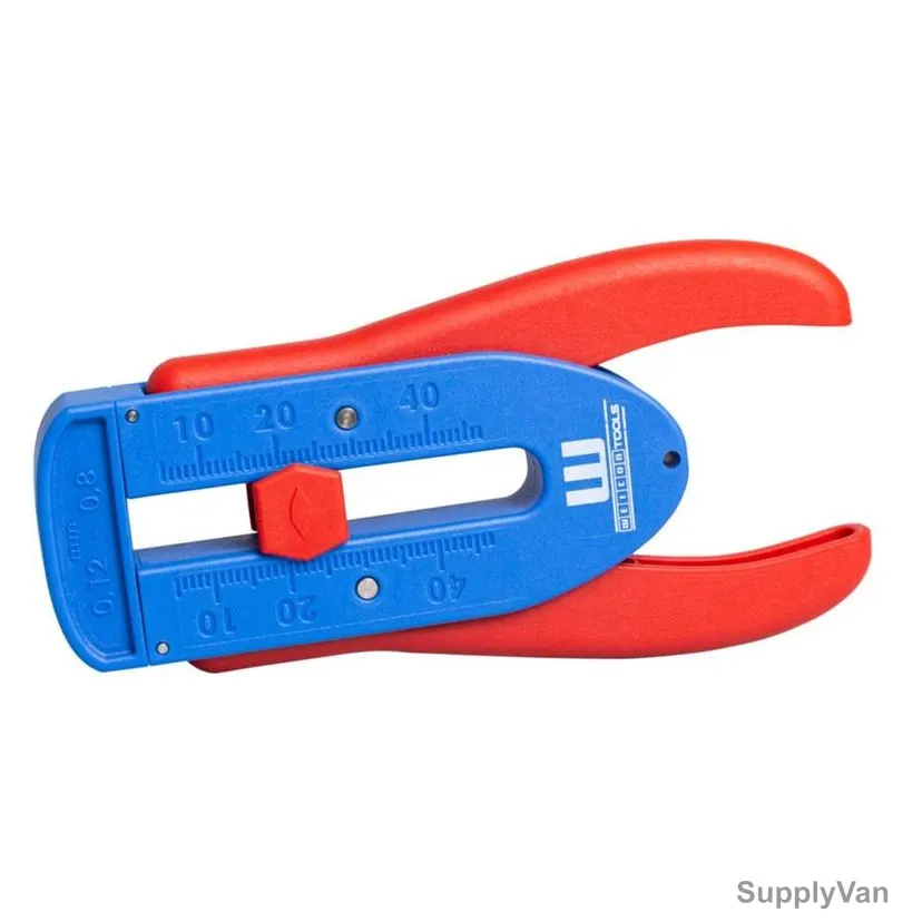 Weicon Small Precision Wire Stripper, 51000002, Copper Steel, 36-20 AWG, Red/Blue — image 1