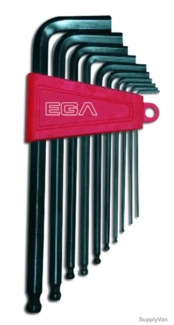 Ega Master Hexagonal Keys, 61496, 10 Pieces, Hex Head