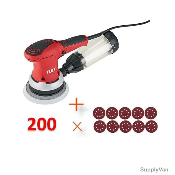 Flex Random Orbit Sander With 200 Pcs Velcro Discs, ORE-150-3-Set, 350W — image 1