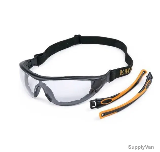 Empiral Safety Spectacle With Pouch, E114221332, Tactical, Clear