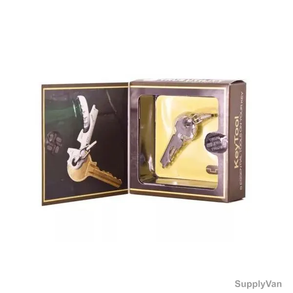 True Utility Multi Tool Keyring, TU-247G, Silver — image 1
