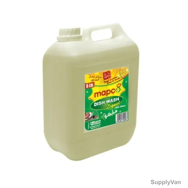 Hotpack Dishwash Liquid Cleaner, DWL1, 5 Liters, PK4