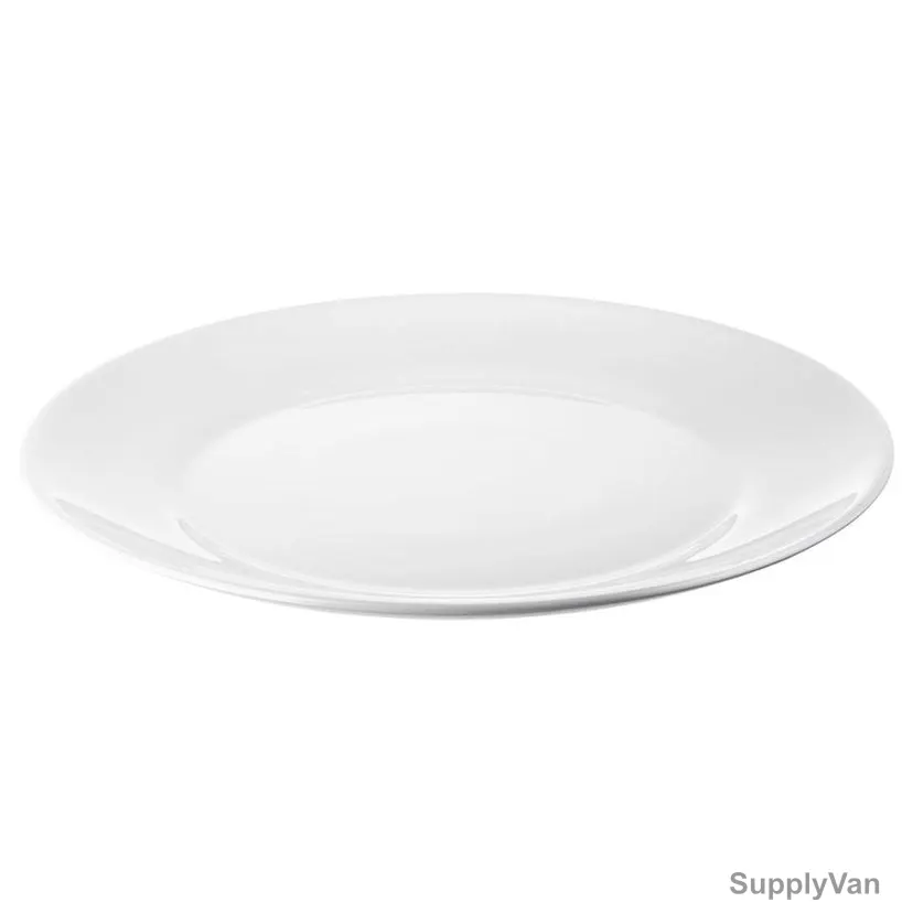 Oftast Plate, 30258913, Tempered Glass, 25CM Dia, White