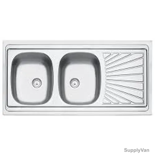 Tramontina Double Right Bowl Kitchen Sink, 93151602, 120 x 60CM