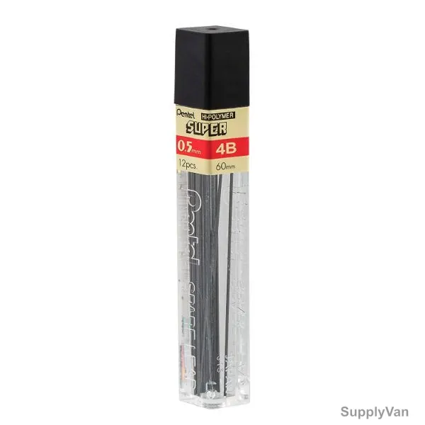 Pentel Hi-Polymer Pencil Lead, PE-C255-80E, 0.5MM, 80 Pcs/Pack