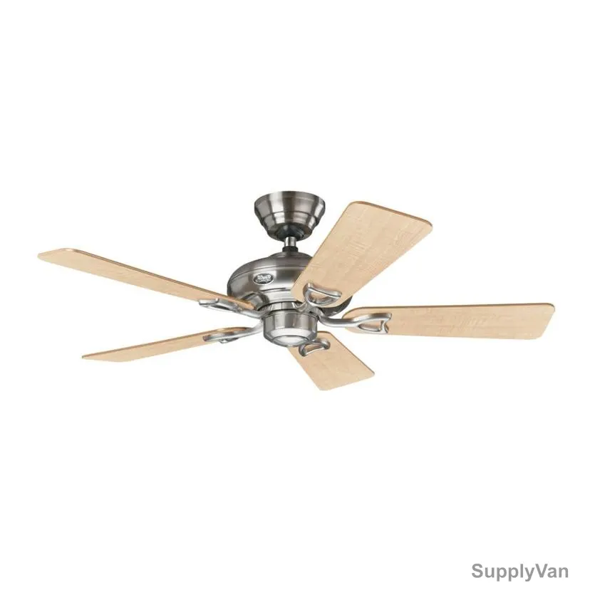 Hunter Ceiling Fan, 24038, Seville II, 5 Blade, 112CM, Brushed Nickel
