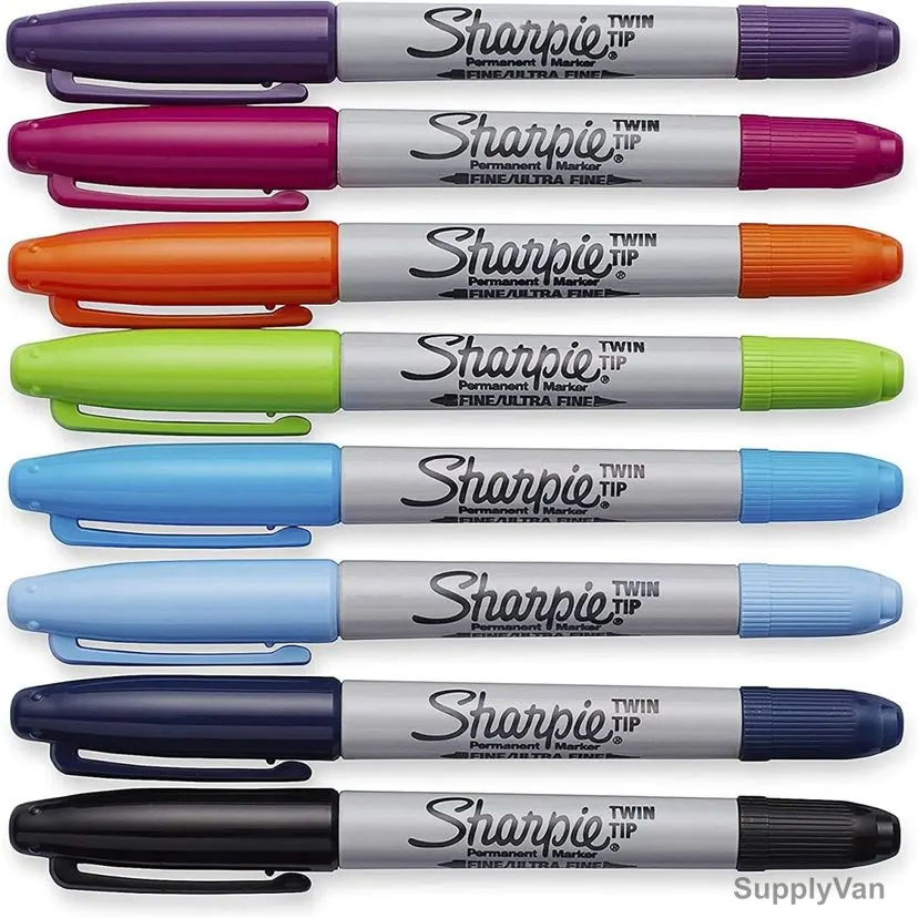 Sharpie 0.9/0.5MM Permanent Marker, SP-2065409, 0.9/0.5MM, Assorted Colors, 8 Pcs/Set — image 1