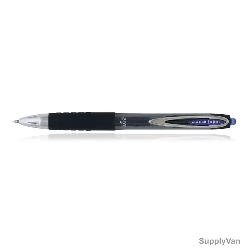 Uni-Ball Retractable Roller Ball Pen, UMN207, Signo, 0.7MM, Blue, 12 Pcs/Pack