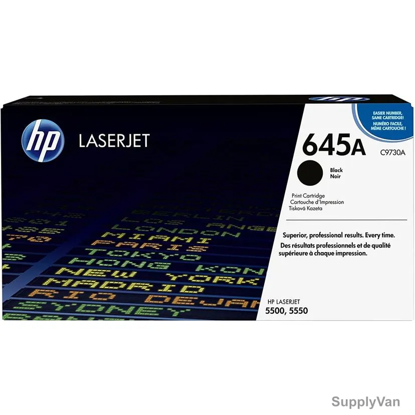 HP Original LaserJet Toner Cartridge, C9730, 645A, Black — image 1