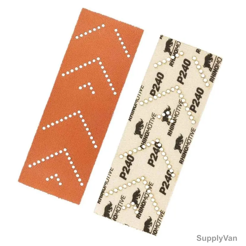 Rhinomotive Extreme+ Sandpaper Sheet, R1524, 70MM x 198MM, P240, Orange, 55 Pcs/Box — image 1