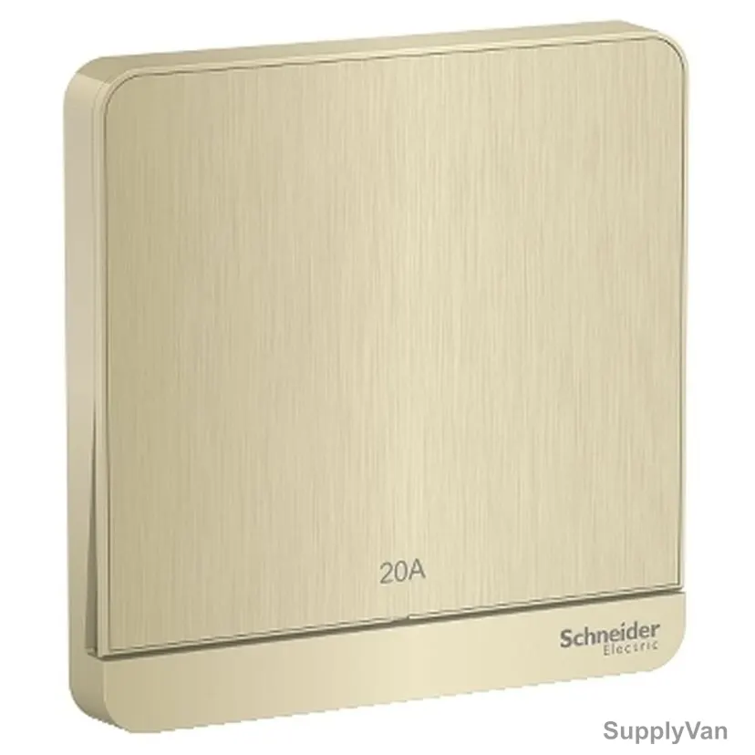 Schneider Electric Electrical Switch, E8331D20N-GH, AvatarOn, 1 Gang, 20A, 250VAC, Metal Gold Hairline