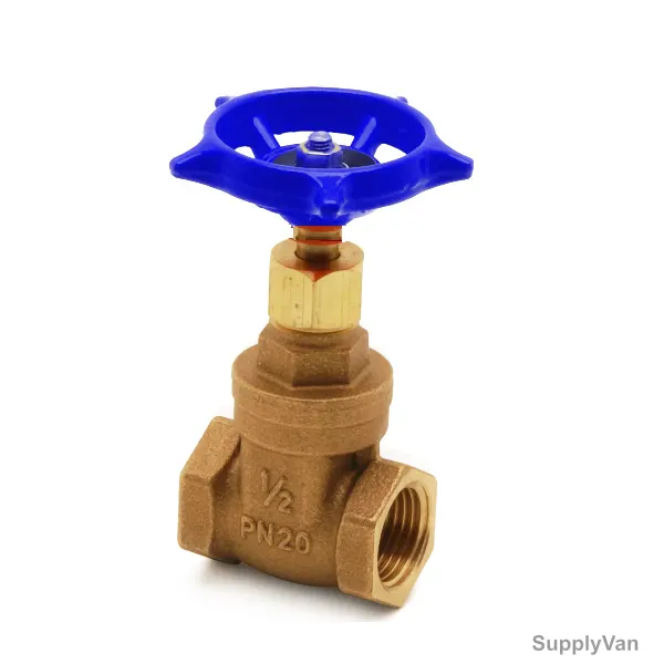 Pegler Gate Valve with lock Shield BS 5154 PN20 Series B, 10751, 1 Inch, Bronze