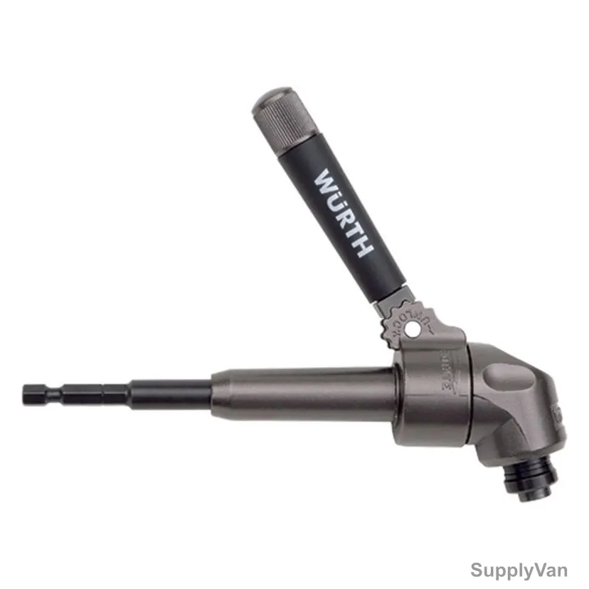 Wurth Angled Gear Tool For Drills, 1/4 Inch, 57 Nm, 165MM Length