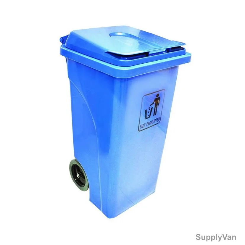 Akc Garbage Bin, GC03B-120, Plastic, 120 Ltrs, Blue