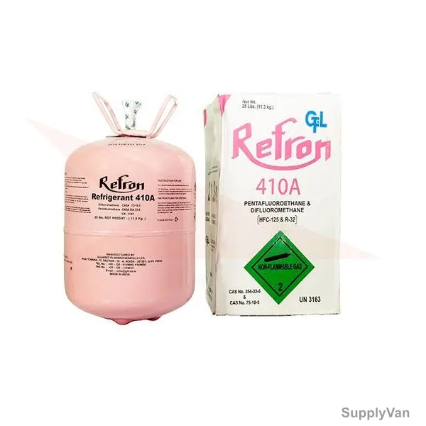 Refron Refrigerant Gas, R-410a, HFC, Azeotropic Mixture, 11.3 Kg