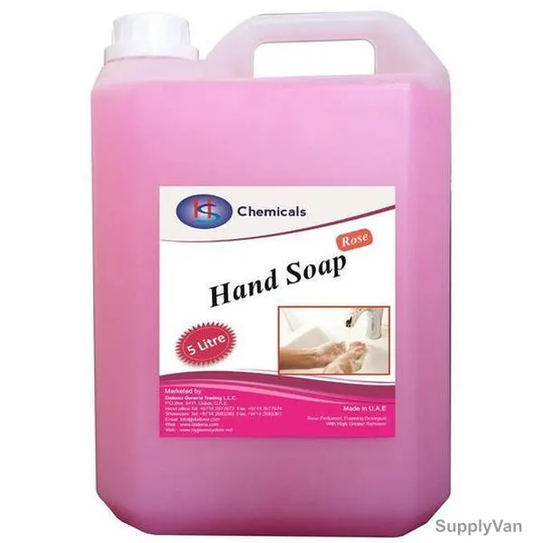 Hygiene System Liquid Hand Soap, Rose, 5 Ltrs