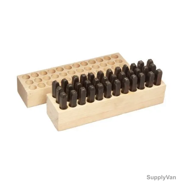 Young Bros Stamp Combination Letter and Figure Set, 05365, 3/16 Inch, 36PCS