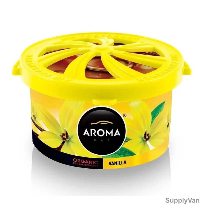 Aroma Organic Fibre Car Air Freshener, Vanilla, 40GM