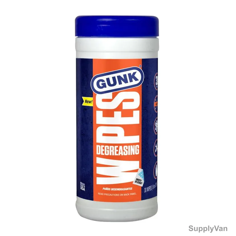 Gunk Engine Degreasing Wipes, EDW30, Citrus, 8 x 12 Inch Sheet Size, 30 Pcs/Pack — image 1