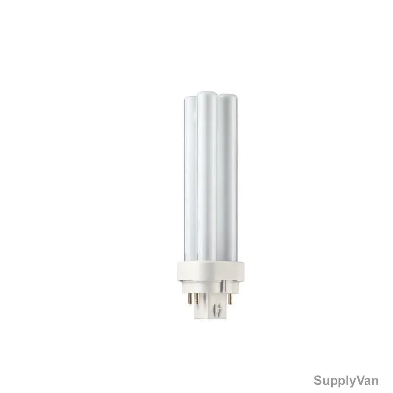 Philips Compact Fluorescent Lamp, MASTER-PL-C-18W-830-4P, 18W, 3000K, PK10