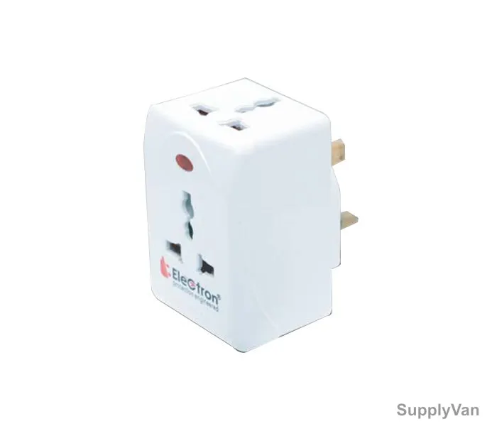 Electron Universal Adapter, EL3022, Premium Type, 2 Port, White