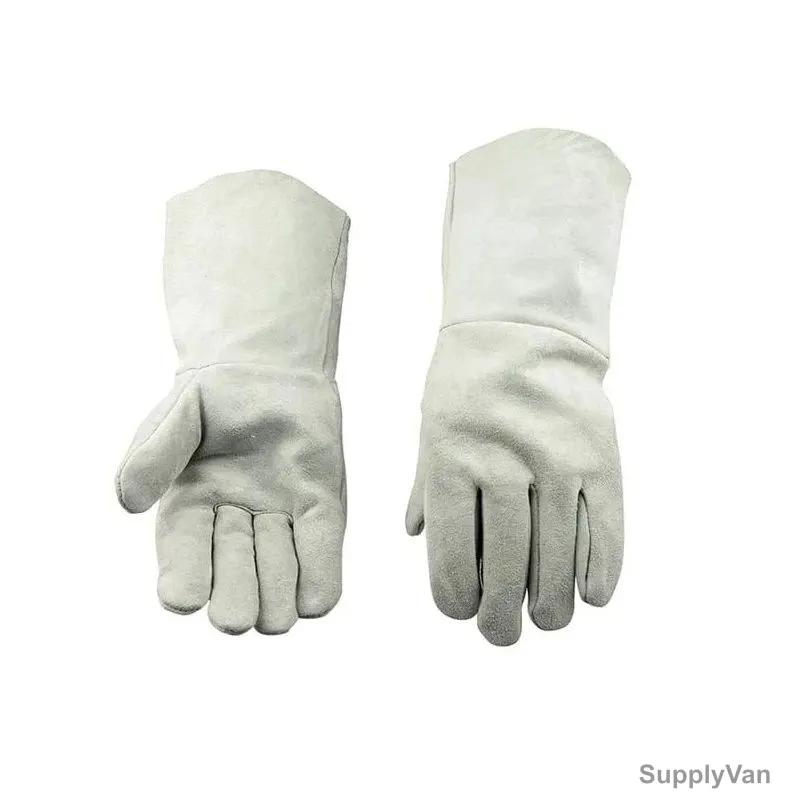 Tolsen Welding Gloves, 45025, Cow Leather, White