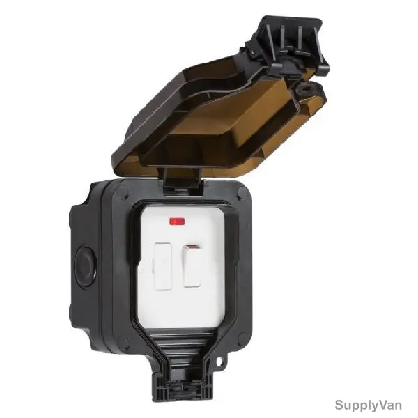 Knightsbridge Switched Fused Spur Unit With Power Indicator, OP63N, 1 Gang, 13A, 230V