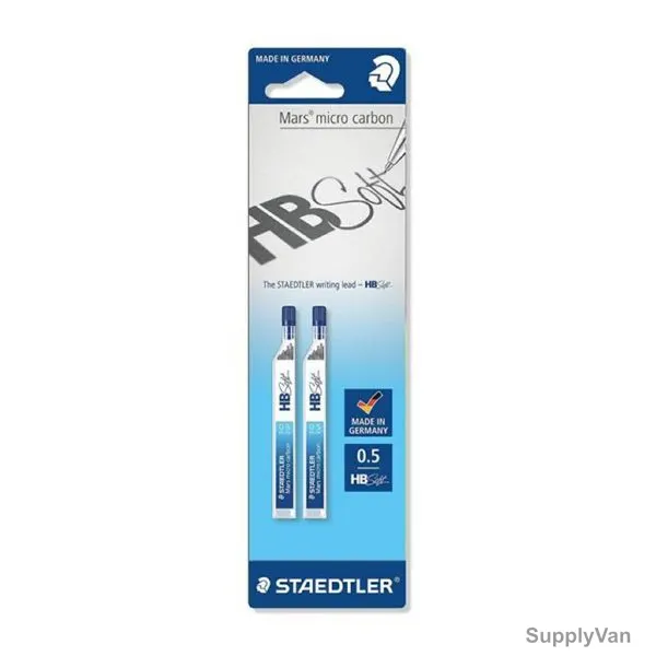 Staedtler Mars HB Pencil Lead, ST-250-05-BB, 0.5MM Tip Size, Black, 12 Pcs/Pack