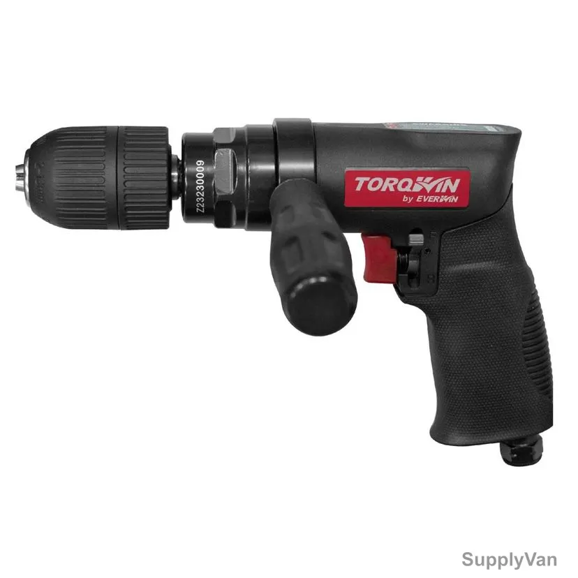 Torqwin Reversible Air Drill With Keyless Chuck Composite, RD-500-C, 6.2 Bar, 105 Ltrs/Min, 13MM Chuck Capacity