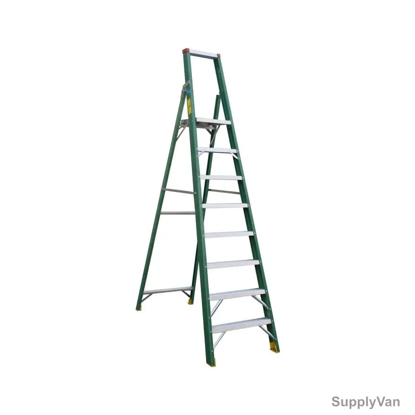 Penguin Fibreglass Platform Ladder, FGPF, 7+1 Steps, 1.9 Mtrs, 150 Kg Weight Capacity