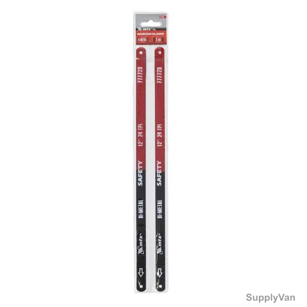Mtx Hacksaw Blade, 777729, Carbon Steel, 13 x 300MM, 2 Pcs/Pack