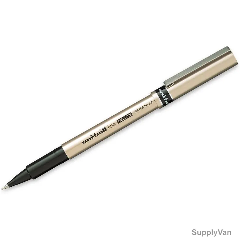 Uni-Ball Ball Point Pen, UB177-08CBK, Deluxe, 0.7MM Tip, Black, 8 Pcs/Pack