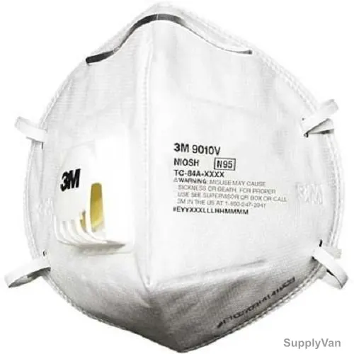 3M Particulate Respirator, 3M9010V, Respirator N95, White