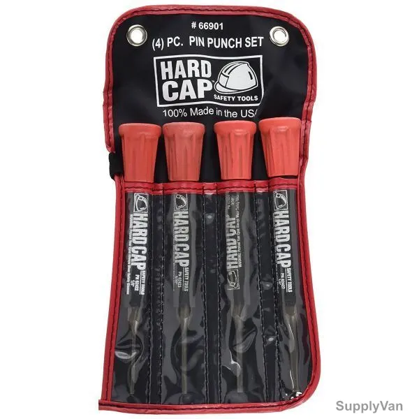 Mayhew Hard Cap Pin Punch Set, 66901, 4PCS
