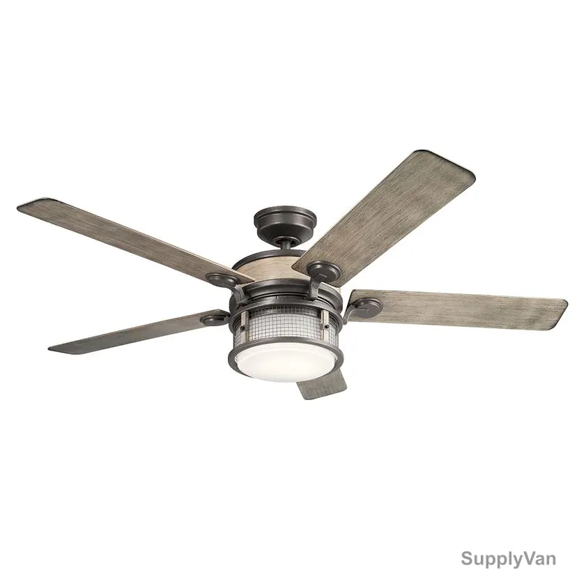 Kichler Ceiling Fan, KLF-AHRENDALE-60-AVI, Ahrendale, 5 Blade, 60 Inch, Anvil Iron — image 1