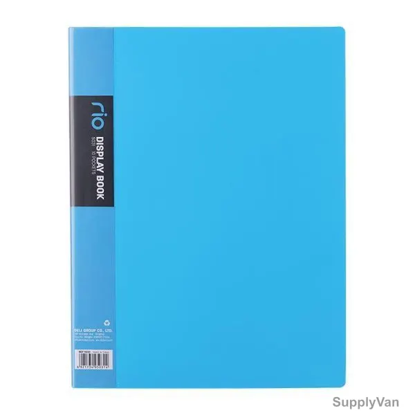 Deli Display File, E5031, Rio, 10 Pocket, Blue