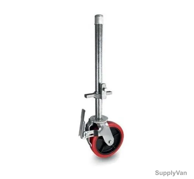 NSF Germany Scaffolding Wheel With Threaded Rod, 087500, Heavy Duty, 20CM, 350KG