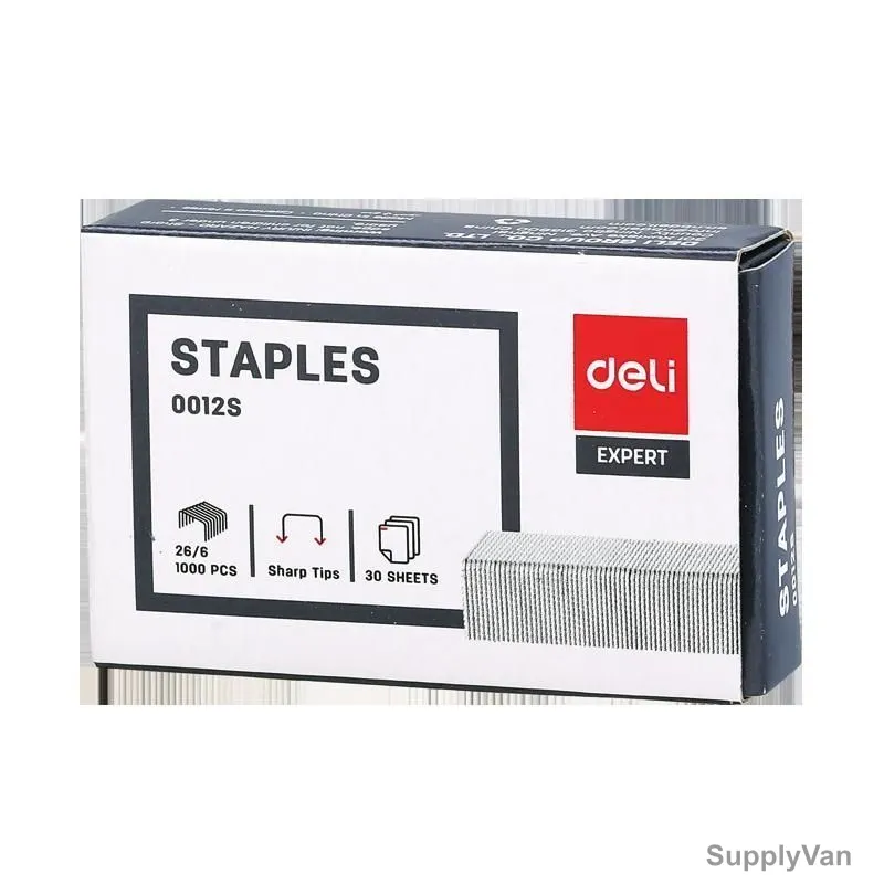 Deli Staple, E0012S, N26/6, 1000 Pcs/Pack