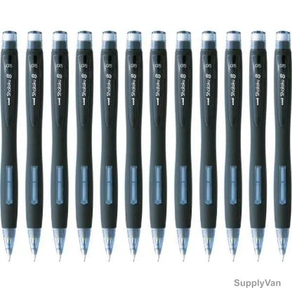 Uni-Ball Shalaku Mechanical Pencil, M5-108-BK, 0.5MM Tip Size, Black, 12 Pcs/Pack