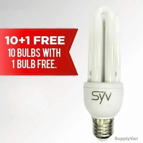 Syv Compact Fluorescent Lamp Bundle of 10+1Free, Enviro, 20W, WarmWhite