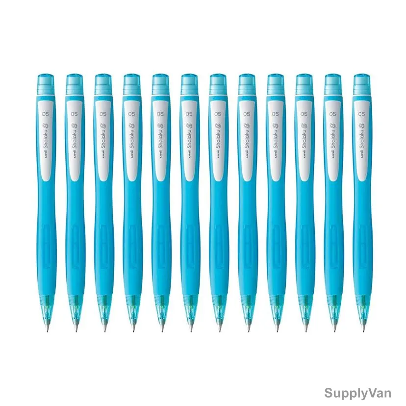 Uni-Ball Shalaku S Mechanical Pencil, M5-228-BE, 0.5MM Tip Size, Blue, 12 Pcs/Pack — image 1