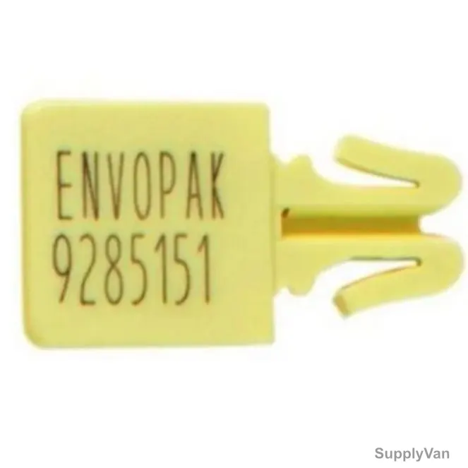 Envopak PS-2 Cash Security Poly Seal, CSS-YLW-01, 7 Digit, Yellow, 250 Pcs/Pack — image 1